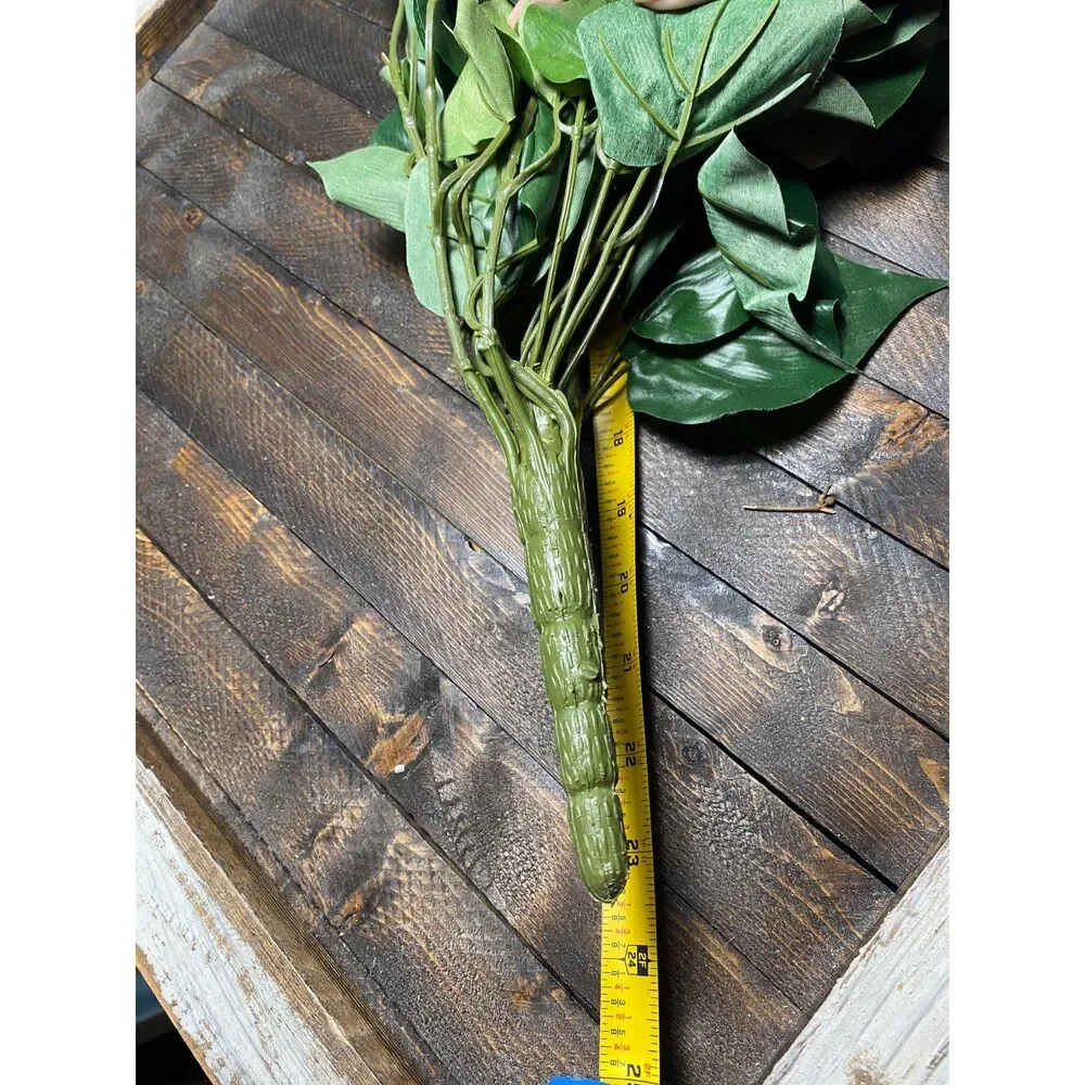 Artificial Greenery Foliage Bush Green Leaves Home Decor Plant Bouquet
